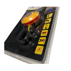  Fiets Achterlicht Led RYDER - Oranje - Ø 6 cm - Rem Licht