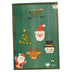 kerst hangers - Maak je eigen Kersthangers - 7 x - Kerst - Kerstversiering - Kerst knutsel - 9 cm