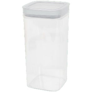 Vershouddoos 2.3L - Transparant / Grijs - Kunststof - 10 x 10 x 24 cm - Maat L - BPA Free