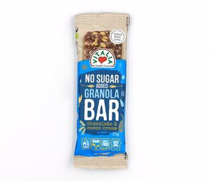 Granola Bar Chocolade & Cacao Cream repen - Hoog in Proteine / Hoog in Vezels -  High Fibre - Vegan - Sportvoeding - Suikerarm - Granolabar - Healthy Snack / Gezond tussendoortje - Set van 6  repen (6 x 23 gram) 