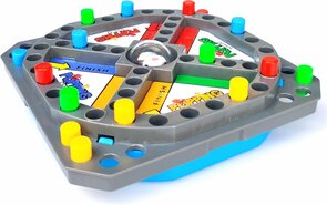 Pop en Hop Familie Reisspel - Ludo - Multicolor - Kunststof - 2 / 4 spelers