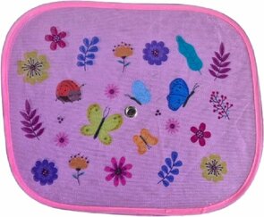 Autozonneschermen voor kinderen - Roze -  37 x 45 cm - Set van 2 - Opvouwbare zonneschermen