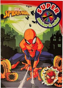 Disney Halloween Super Sticker & Color Kleurboek "Spider-man" - Spiderman