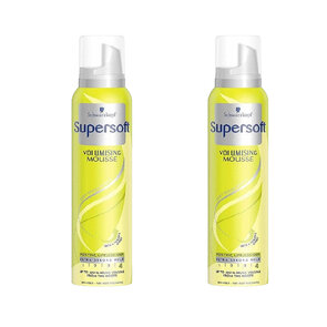 Schwarzkopf Volumising Mousse - Groen / Zilver - Metaal / Mousse - 200 ml - Set van 2 - Haarverzorging - Haar - Mousse