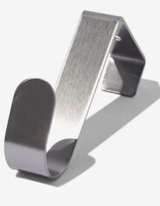 Deurhaken / Deur haken set - Zilver - Metaal - l 10 cm  lengte en dikte 5 cm - 4 delig - 