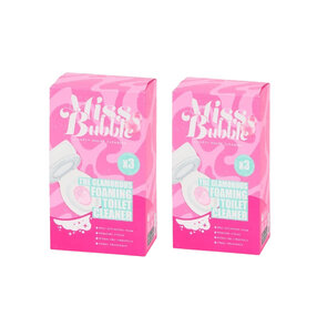 Schuimende toiletreiniger FOAMY FRIEND - Toilet Cleaner - Set van 2 - Verwijdert vlekken en kalk -  6 Poederzakjes