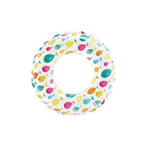 Opblaasbare zwemband met Vis Motief - Multicolor - Kunststof -  Ø 61 cm -  Pasteltint - Zwemring - Kids - Hoge kwaliteit - Diverse Vissen