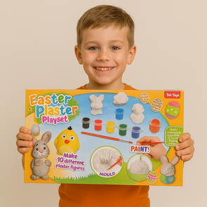 Pasen Gipsvormen speelset - Maak 10 verschillende figuren - Multicolor - Paashaas - Kinderen - Schilderen - Knutselen - Mould & Paint - Easter Plaster Playset 