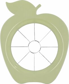 Appelsnijder Groen / Zilver - Kunststof / RVS - Appelboor - 8 Partjes