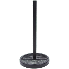 Keukenrolhouder DANI met gaas - Zwart -  33 x 16 cm - Metaal   - Keuken - Keukenrol - Thuis - Interieur - Servet