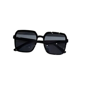 Zonnebril STUDIO 54 VIBES  - UV 400 - Zwart / Zwart- Glazen vierkante bril - Normaal Model - Shades - Vrouwen / Heren - Gradient Color - Anti UV - Vintage Model - Kunststof / Polycarbonaat 