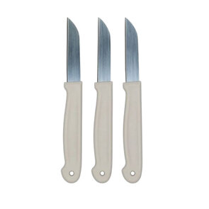 Aardappelschilmesjes KICH - Grijs - Aardappelmesje - Schilmes - Set van 3