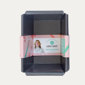 Mini Bakvorm - Zwart - 9 x 6,5 x 4,5cm - Set van 3 - Cakevorm - Taartvorm - Taart