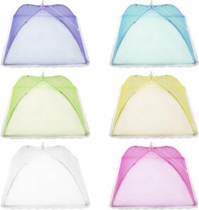 Food Cover / Anti-vliegenkap - Multicolor - Kunststof - 30 x 30 cm - Assorti