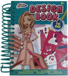 Design boekje kleurboek - Turquoise / Multicolor - Karton / Kunststof - 13 x 15 cm 