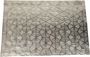 Placemat met hexagon motief BALEO - Goud - Kunststof - 45 x 30 cm Set van 2