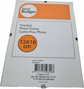 Fotolijst Best Budget - Geen omranding - Glas - 13 x18 cm - Set van 2