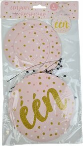 Één jaar feestversiering - Verjaardag - Feestdecoratie  - 6 Stuks