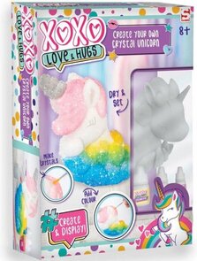 Create our own Crystal Unicorn - Maak je eigen kristallen Eenhoorn - Multicolor - Gips / Kunststof - 17 x 6 x 24 cm - Assorti