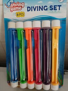 Diving game set - Duikspel - Zomer - Water - Zwembad - Opduiken - 6 duikstaven