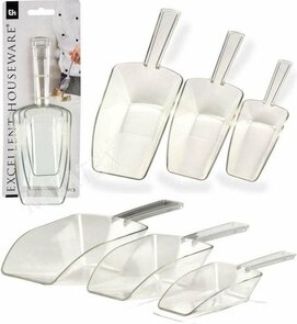 Excellent Houseware - doorzichtige pastic - schepjes