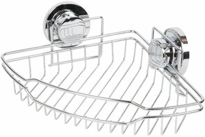 Doucherek industriële look HASNAIN - Metaal / Kunststof - Zilver - 22 x 22 x 8 cm