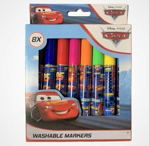Cars - Stiften - Uitwasbare stiften - 8 stiften
