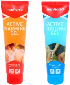 Active cooling gel +  warming gel - Kunststof / Gel - Wit - 150 ml - Set van 2 - verkoelende & verwarmende gel