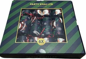Kerstcrackers - Party Knaller - Kerst - Kerstversiering - Tafeldecoratie - Set van 6 kertsman mistletoe