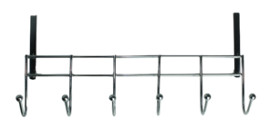 Industriele Kapstok ZUMAIA - Strak Design - Deurkapstok - RVS - Metaal - 50 x 20 x 9 cm - Haakjes over de deur Model