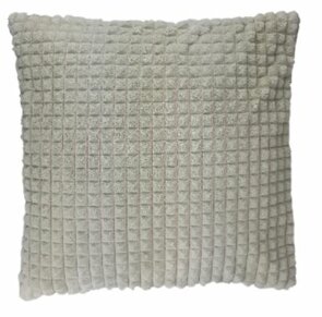 Sierkussenhoes met blokjes motief SUSANNA - Grijs - 45x45cm