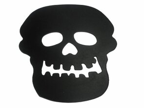 Wandkrijtbord GHOST FACE - Zwart - 31 x 42.5 cm