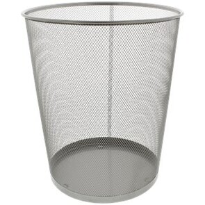 Prullenbak RICHARD - 15 L - Zilver -  Ø 30 x 35 cm