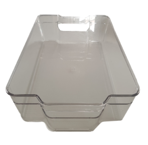 Koelkast opbergbak - Transparant - Plastic - 32 x 21 x 9 cm - Maat L