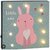 Wanddecoratie decoratie met licht - Kids collection - Konijn - Roze / Lichtblauw