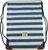 Strand rugzak Frankie - Wit / Blauw - Polyester - 45 x 35 cm