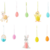 Honeycomb Paashangers - Multicolor - Pasen -Papier - Set van 10 hangers 1