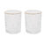 Whiskey - of Water glazen met gouden rand - Set van 2 - Transparant - 230 ml 