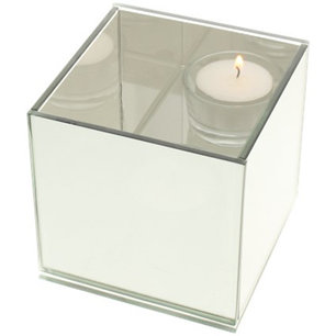 Infinity theelichthouder CASPAR - Zwart - Hout / Glas - 9 x 9 x 9 cm Infinity theelichthouder CASPAR - Zwart - Hout / Glas - 9 x 9 x 9 cm