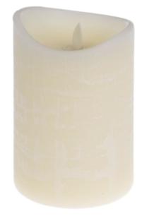 LED kaars IGOR - Crème - Ø 7.5 x h 12.5 cm