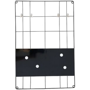 Wandrek met magneetbord GUSTAAF - Zwart - Metaal - 38 x 56,5 cm Wandrek met magneetbord GUSTAAF - Zwart - Metaal - 38 x 56,5 cm
