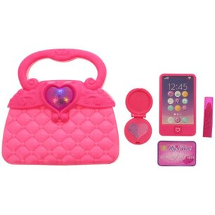 Speelgoed tas incl. accessoires - Roze - Kunststof - 7 x 18 x 19 cm Speelgoed tas incl. accessoires - Roze - Kunststof - 7 x 18 x 19 cm