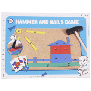 Hamer & spijker spel - Multicolor - Hout / Metaal Hamer & spijker spel - Multicolor - Hout / Metaal