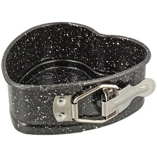 Hart bakvorm - Grijs -  Ø 12 cm