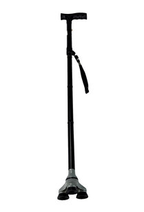 Handy opvouwbare Wandelstok - Zwart - Aluminium Handy opvouwbare Wandelstok - Zwart - Aluminium