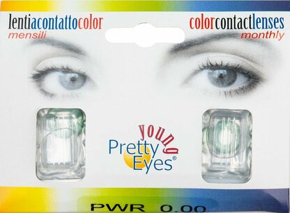 Pretty Eyes kleurlenzen - Groen - Set van 2 Pretty Eyes kleurlenzen - Groen - Set van 2