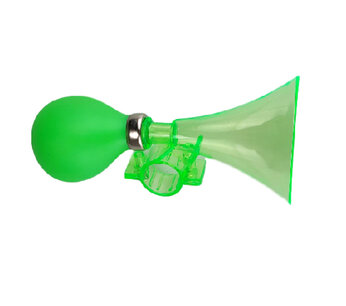 Fietstoeter - Neon Groen - Kunststof - 15 cm