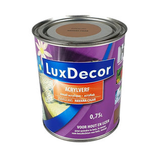 Lux Decor Lak Zijdeglans - Havana Cigar - 750 ml - Hout & ijzer Lux Decor Lak Zijdeglans - Havana Cigar - 750 ml - Hout & ijzer