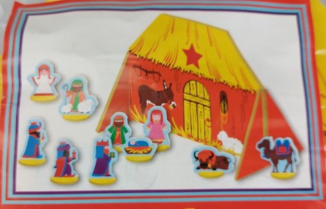 Hobby Kerststal incl. 10 speelfiguren - Multicolor - Karton - 25 x 18 cm Hobby Kerststal incl. 10 speelfiguren - Multicolor - Karton - 25 x 18 cm
