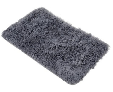Badmat SELENA - Grijs - Fluffy - 50 x 80 cm  Badmat SELENA - Grijs - Fluffy - 50 x 80 cm